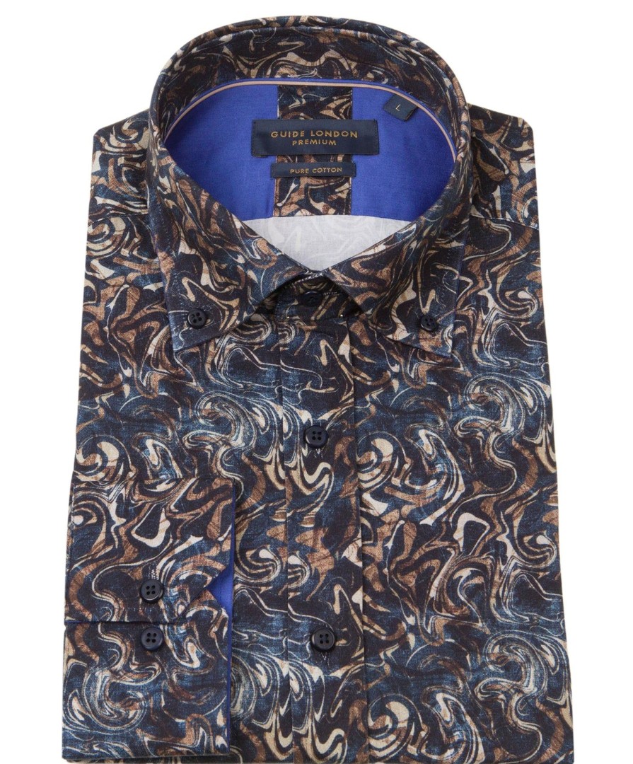 Guide London | Distored To Abstraction Navy/Tan