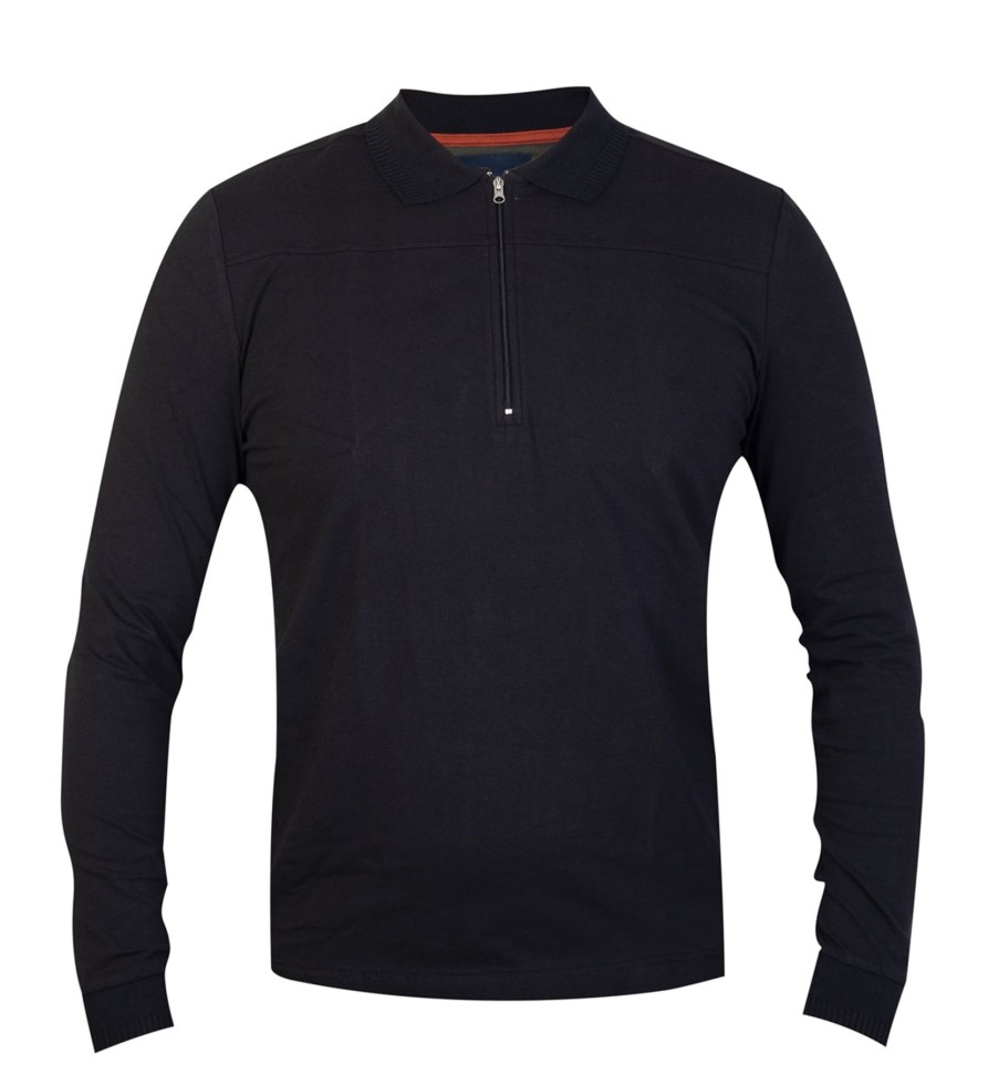 Guide London | Jersey Polo With Zip Fastening