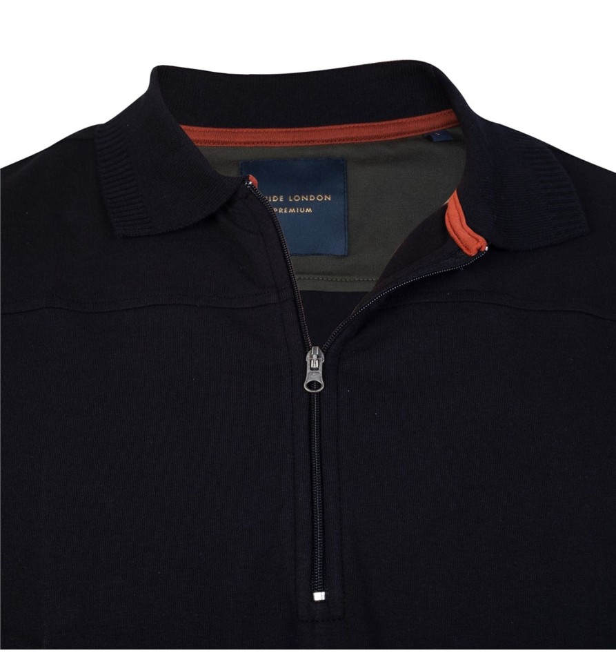 Guide London | Jersey Polo With Zip Fastening