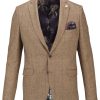 Guide London | Tweed Checked Blazer Tan