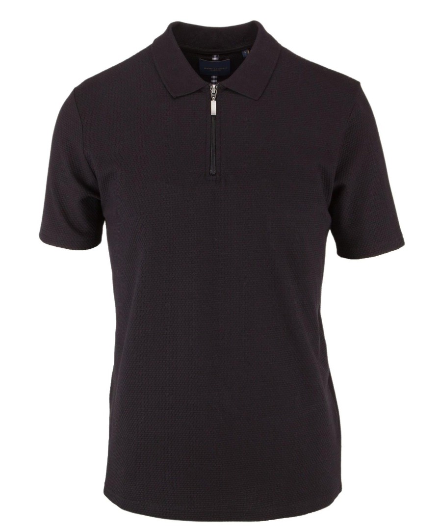 Guide London | Zip Jacquard Polo