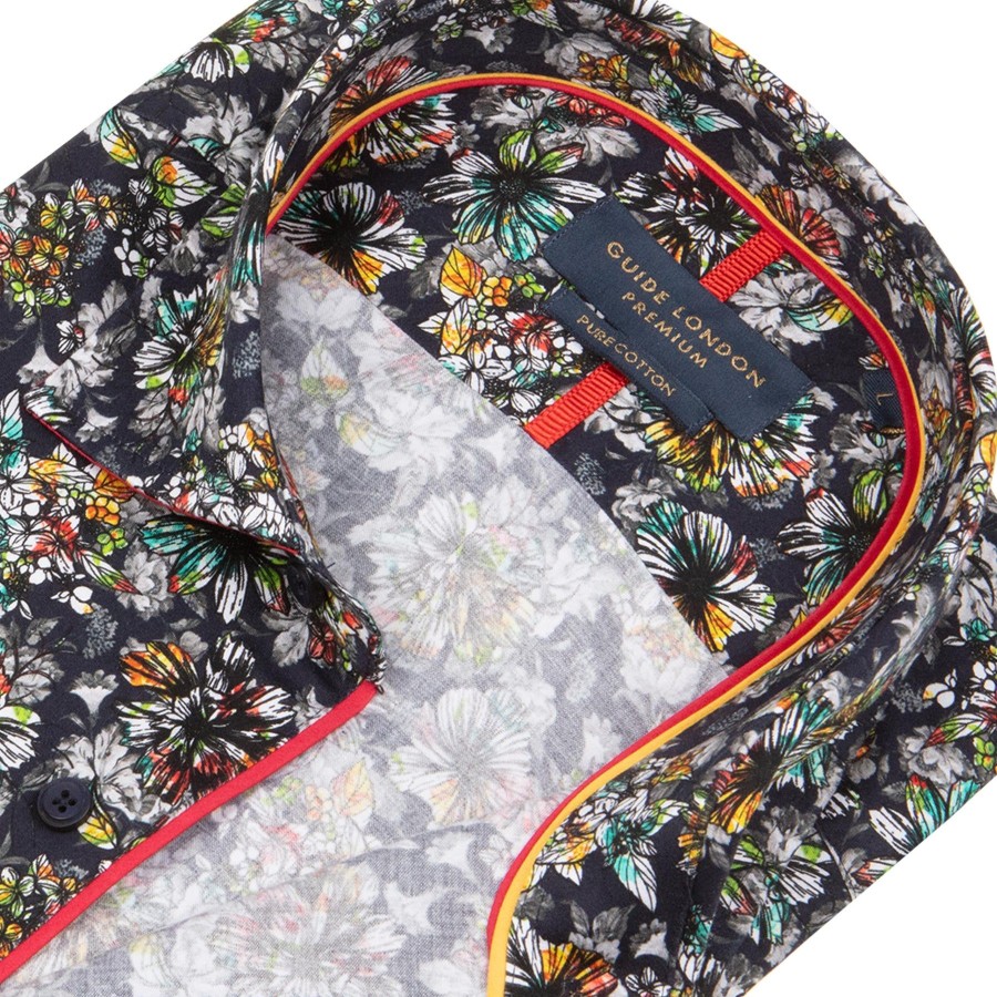 Guide London | Long Sleeve Power Of Flower Print Shirt Multi