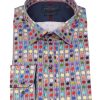 Guide London | Polka Dot Cotton Long Sleeve Shirt Navy/Multi