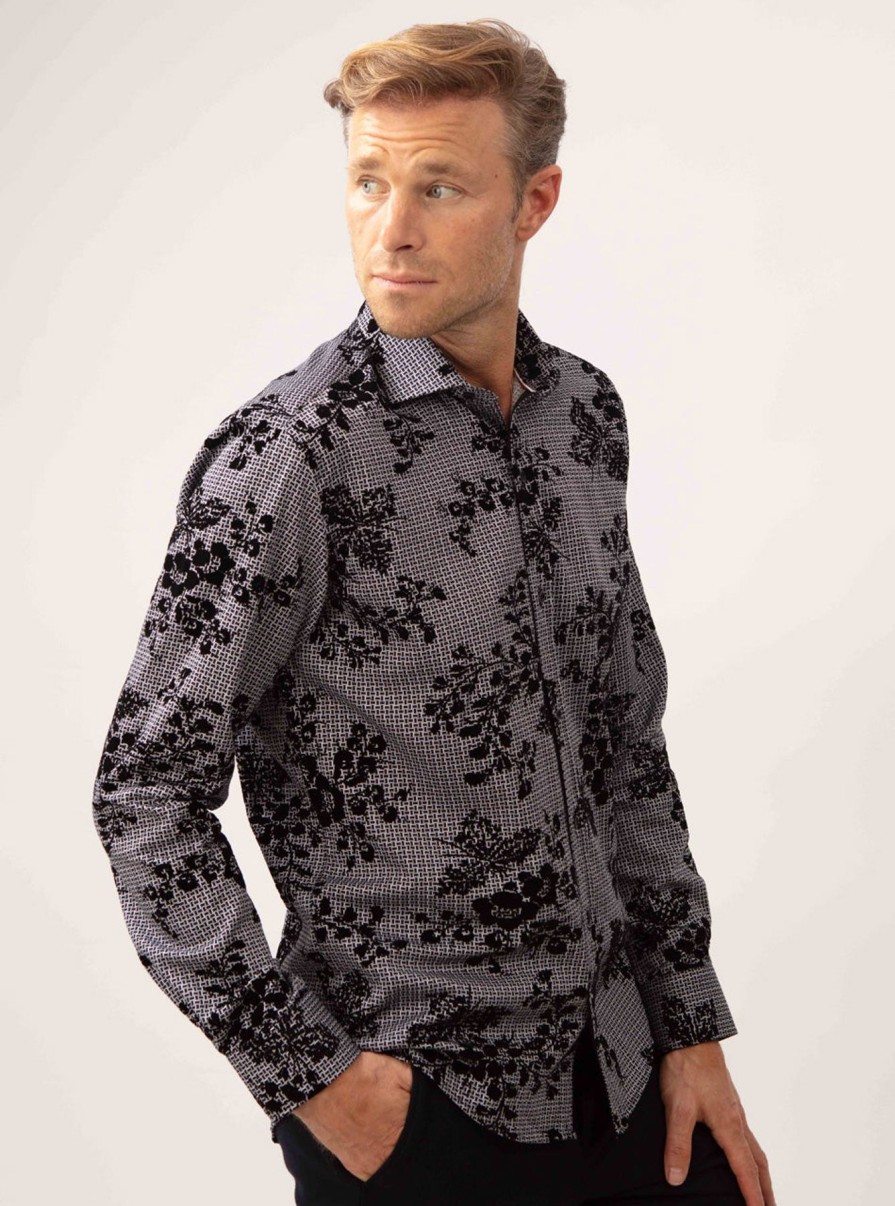 Guide London | Long Sleeve Flock Shirt