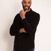 Guide London | Long Sleeve Button Down Collar Shirt Navy