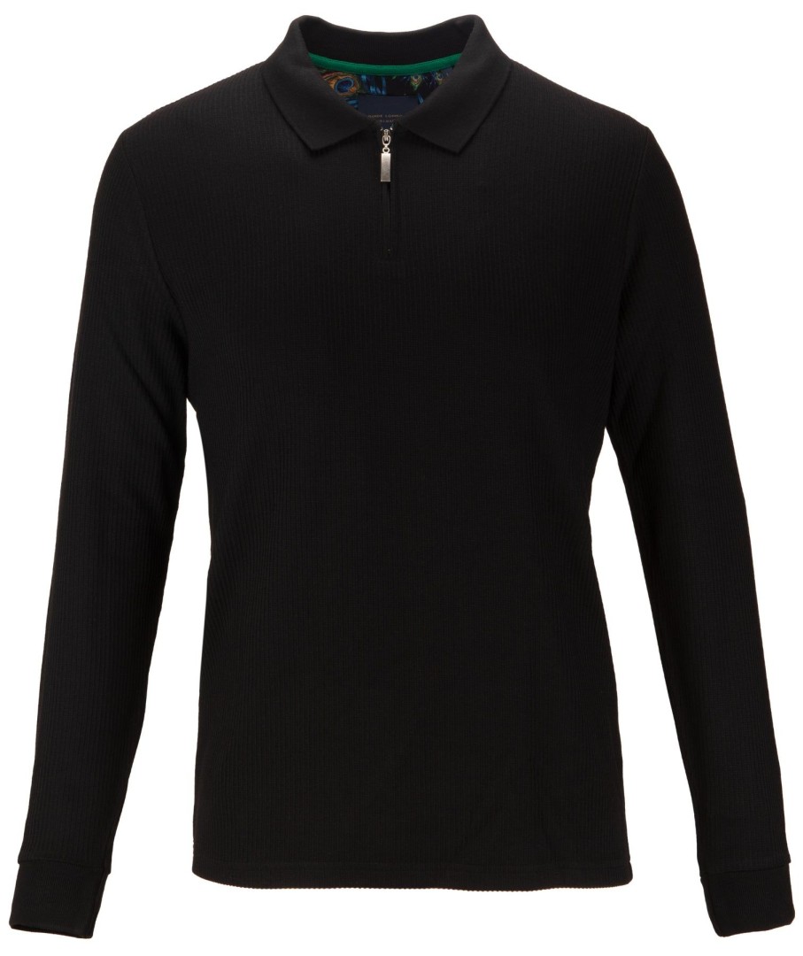 Guide London | Long Sleeve Half Zip Polo