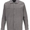 Guide London | Long Sleeve Grey Overshirt Charcoal