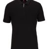 Guide London | Basket Weave Effect Zipped Polo