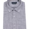 Guide London | Short Sleeve Textured Washed Cotton Shirt