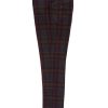 Guide London | Brushed Tweed Check Trousers Navy