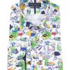 Guide London | Long Sleeve Fish Print Shirt Multi