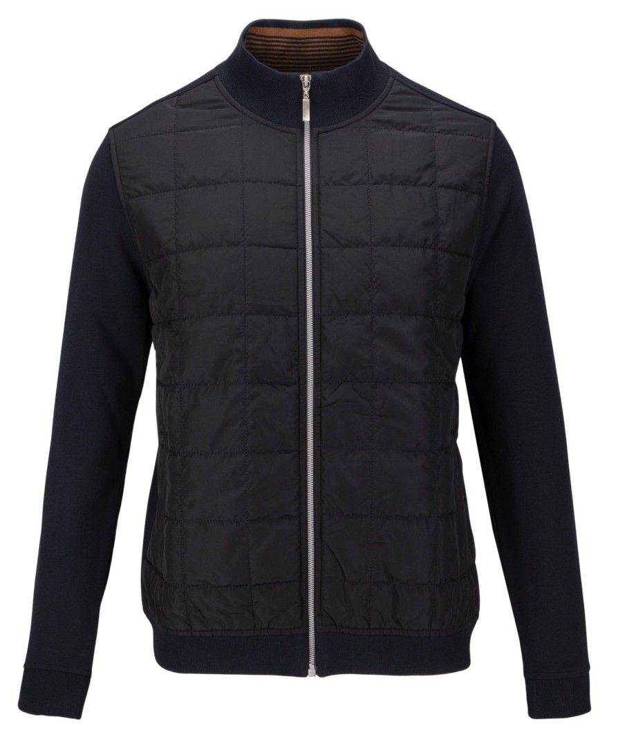 Guide London | Quilted Front Hybrid Sweat