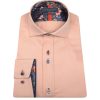 Guide London | Stretch Sateen Shirt With Multicoloured Buttons Peach