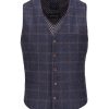 Guide London | Brushed Tweed Check Waistcoat