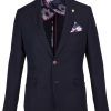 Guide London | Textured Blazer Navy