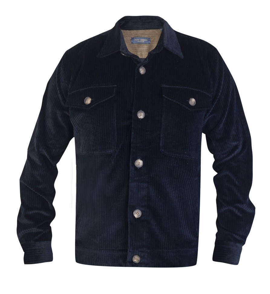 Guide London | Jumbo Cord Overshirt Navy