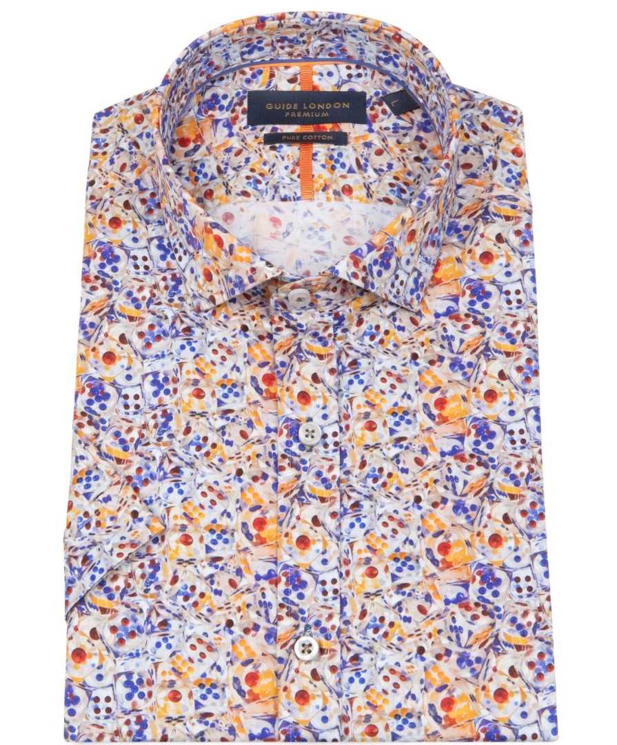 Guide London | Short Sleeve Dice Print Shirt Multi