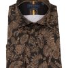 Guide London | Floral Stencil Pattern Shirt Black/Gold