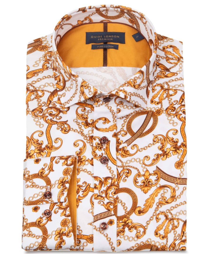 Guide London | Baroque Style Cotton Shirt