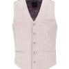 Guide London | Soft Herringbone Cotton Linen Blend Waistcoat