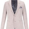 Guide London | Soft Herringbone Cotton Linen Blend Blazer