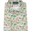 Guide London | Long Sleeeve Japanese Garden Print Shirt Multi