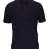 Guide London | Offset Rectangular Geometric Jacquard Button Polo