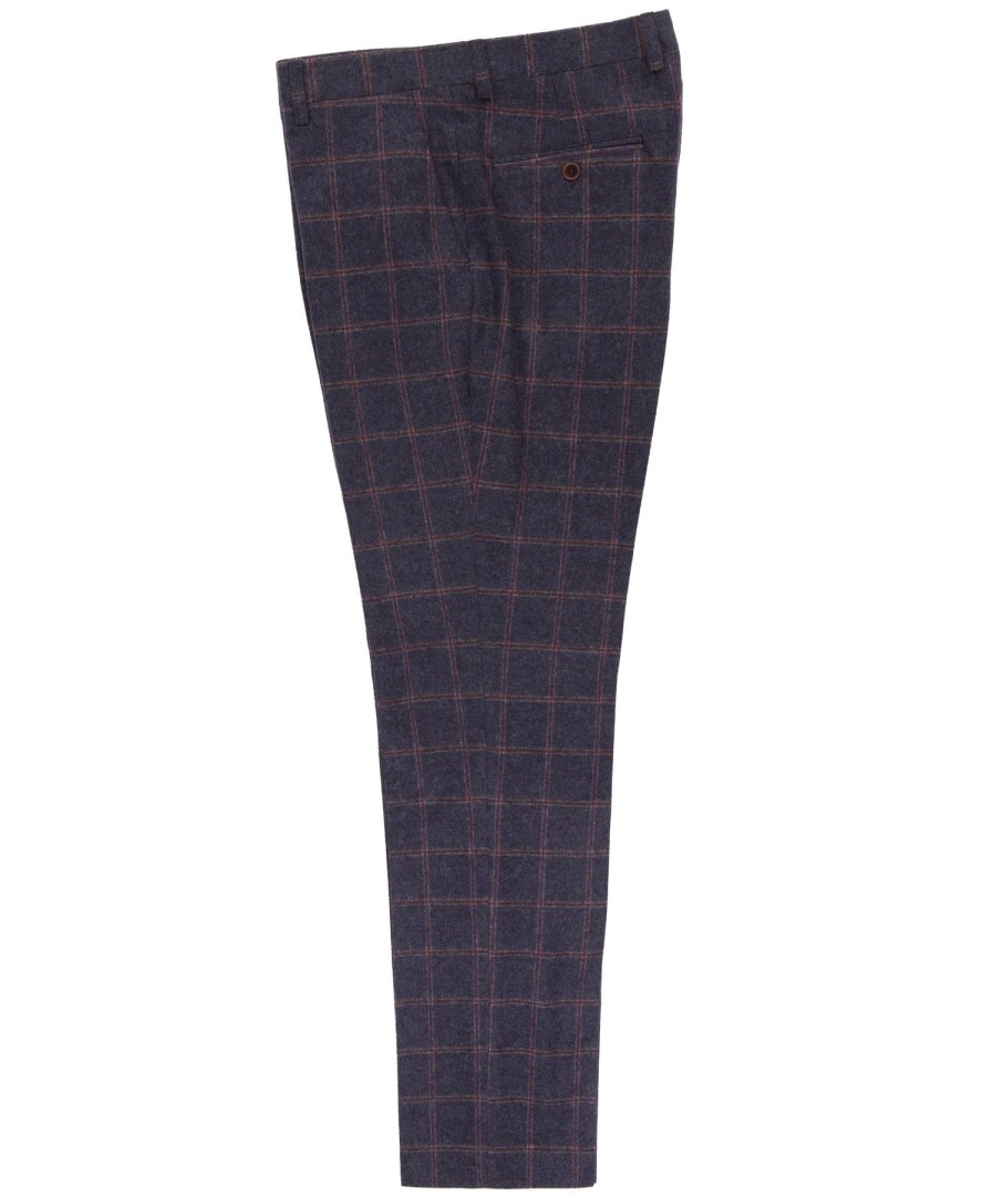 Guide London | Brushed Tweed Check Trouser