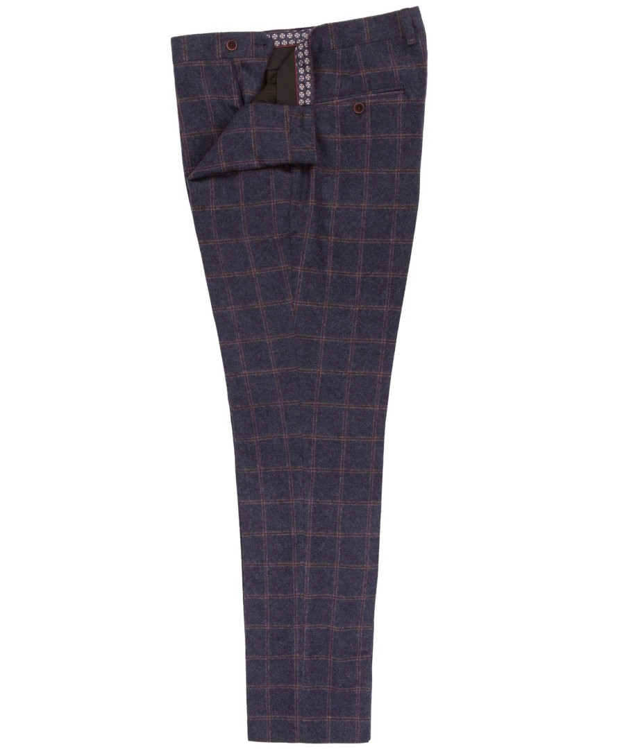 Guide London | Brushed Tweed Check Trouser