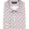 Guide London | Long Sleeve Rotated Square Print Shirt White/Multi