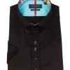 Guide London | Short Sleeve Sateen Multi Colour Button Shirt