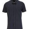 Guide London | Short Sleeve Cotton Stretch Jersey Shirt