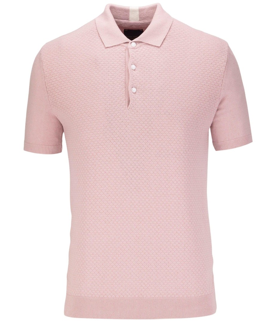 Guide London | Short Sleeve Cotton Linen Blend Polo