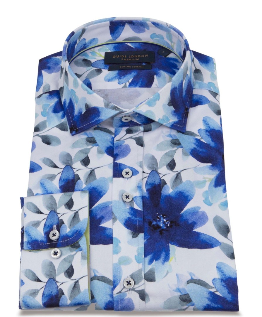 Guide London | Vivid Floral Watercolour Blue