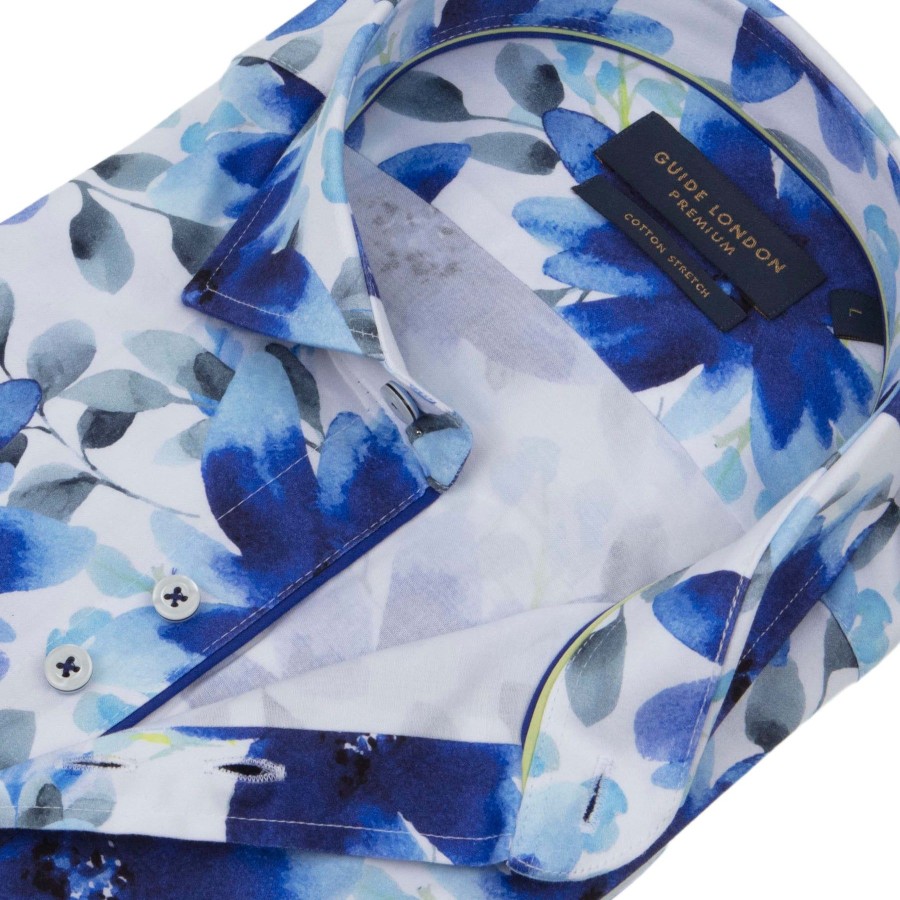 Guide London | Vivid Floral Watercolour Blue