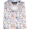 Guide London | Short Sleeve Pebble Print Shirt Tan/Blue