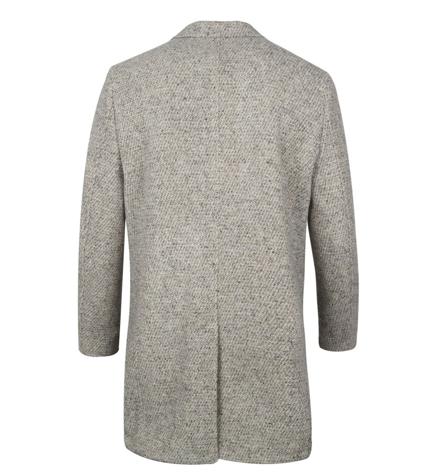 Guide London | Textured Wool Overcoat Grey