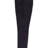 Guide London | Brushed Tweed Wool Blend Trouser Navy